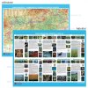 Magyarország domborzata, természetvédelmi térképe, hátoldalán Magyarország nemzeti parkjai + Magyarország vaktérképe