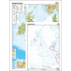 Nyugat-Európa domborzata - vaktérkép DUO falitérkép