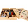 L11753 - Társasjáték gyűjtemény fa dobozban