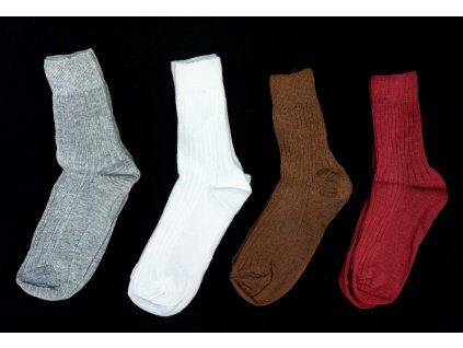Dětské bavlněné ponožky Bapon, 1 pár - vel.17-18, různé barvy