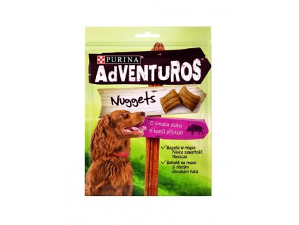 Purina Adventuros nugety s kančí příchutí, 90 g