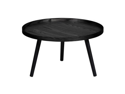Černý konferenční stolek WOOOD Mesa, Ø 60 cm