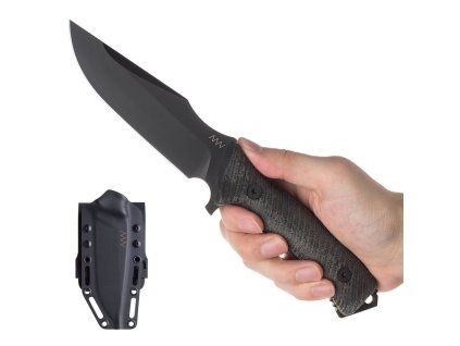 Nůž M311 Spelter - Elmax DLC Černá (Varianta Micarta Černá, Černý Kydex)