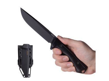 Nůž P300 Cerakote Černá (Varianta GRNPU Černá, Černý Kydex)