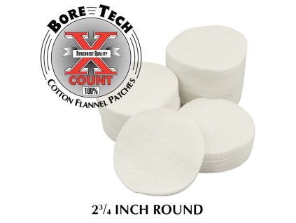 (Doprodej) BoreTech Bavlněné kulaté vytěráky X-Count .50 / .410 GA / 28 GA (1000 ks)