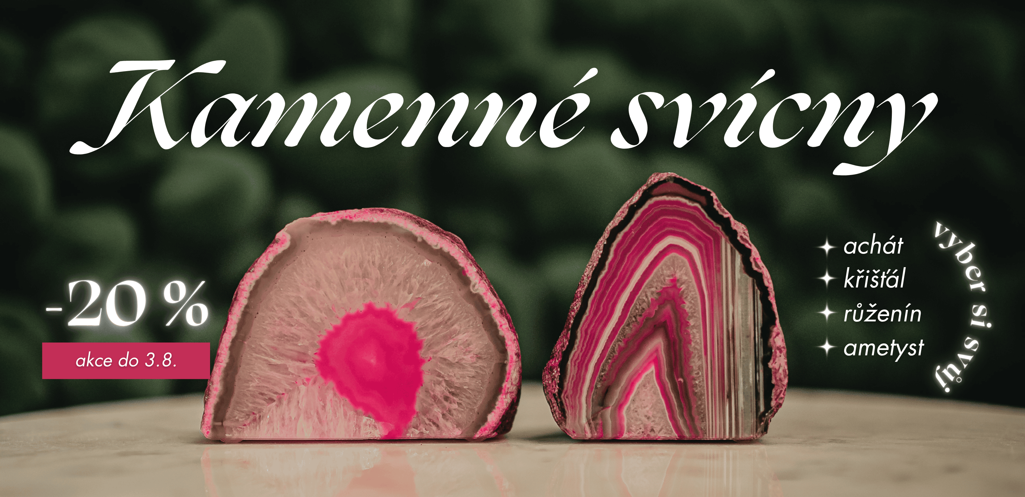 Kamenné svícny v akci