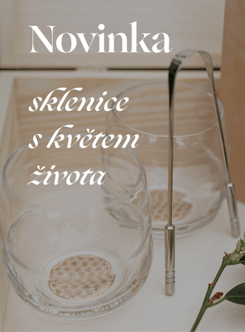 Novinka - sklenice s květem života