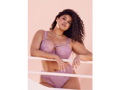 768x1075 pdp tablet EL8080 HER cons Elomi Lingerie Brianna Heather Underwired Plunge Bra