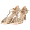 Damen Tanzschuhe Elza - 775 gold 6,5 cm Flare (36)