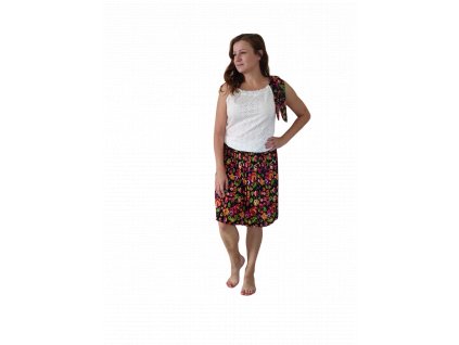 Plisovaná sukně folklór krátká