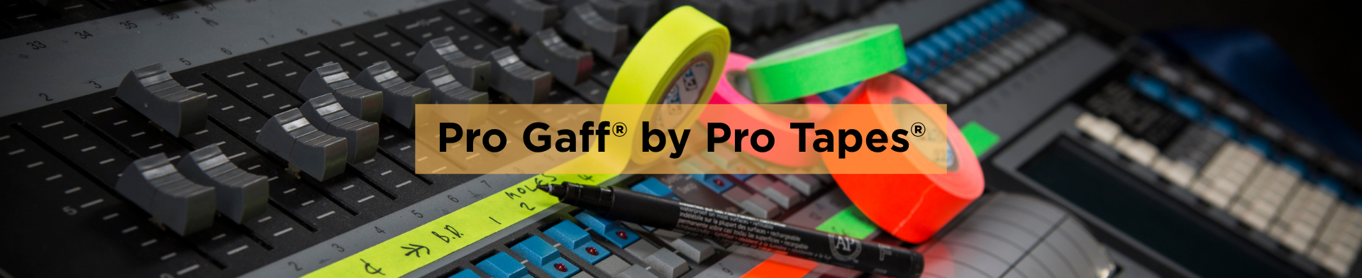 Pro Gaff® by Pro Tapes® Matná fluorescenčná lepiaca páska