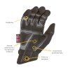 Comfort Fit Full Finger zadna