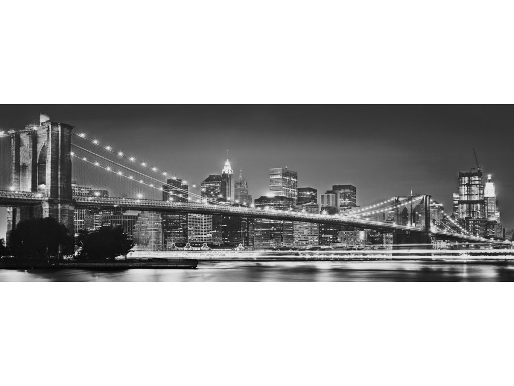 Komar papírová fototapeta 4-320 New York Brooklyn Bridge, rozměry 368 x 127 cm