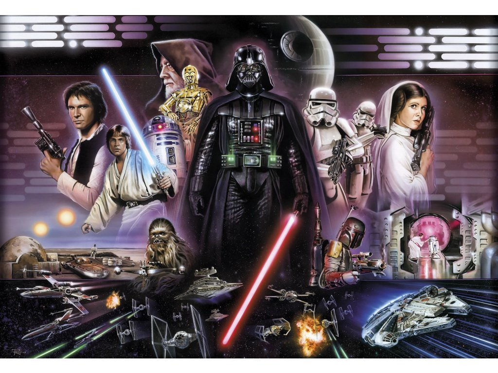 Komar papírová fototapeta 8-482 Star Wars Darth Vader Collage