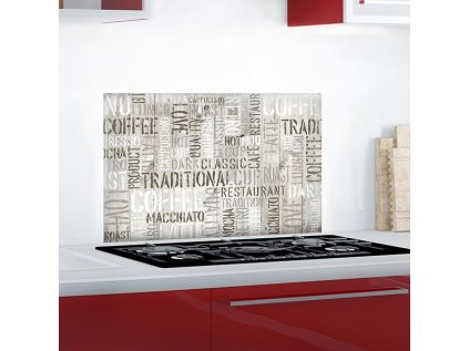 Samolepicí kuchyňský panel Crearreda KP Coffee 67250 Nápis s textem kávy