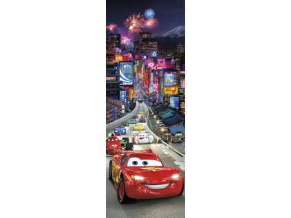 Komar papírová fototapeta 1-404 Disney Cars Tokyo, rozměry 73 x 202 cm