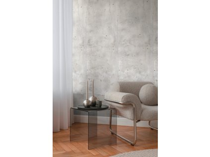 Tapetový stěnový panel / vliesová tapeta  79155-2, role 8,80x0,53 m, barva šedá, černá