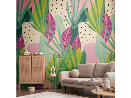 Tapetový stěnový panel / vliesová tapeta  78208-1, role 8,80x0,53 m, barva pestrá