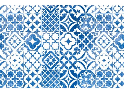 346-8233 Samolepicí fólie d-c-fix samolepící tapeta bílo-modrá mozaika, role 67,5cm x 2m