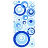 Samolepicí dekorace Crearreda CR S Blue Circles  59609 Modré kruhy