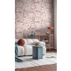 Tapetový stěnový panel / vliesová tapeta  79145-7, role 8,80x0,53 m, barva růžová, béžová