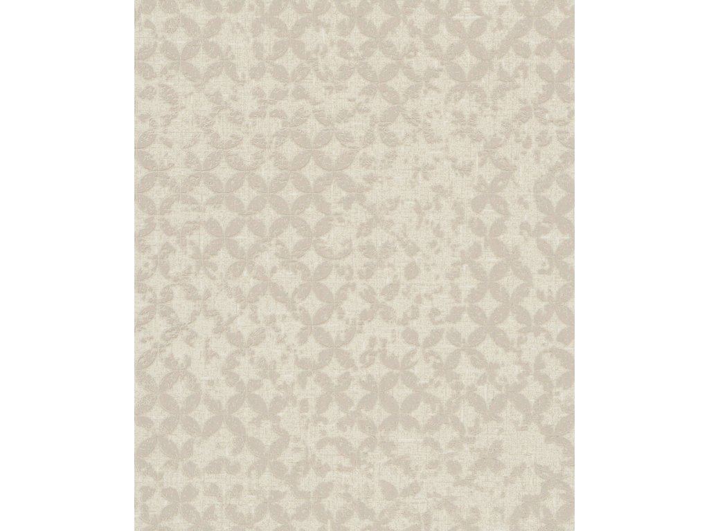 Vliesová tapeta na zeď, béžová, geometrický vintage vzor, 35117, City Romance, Marburg, velikost 10,05 x 0,53 m