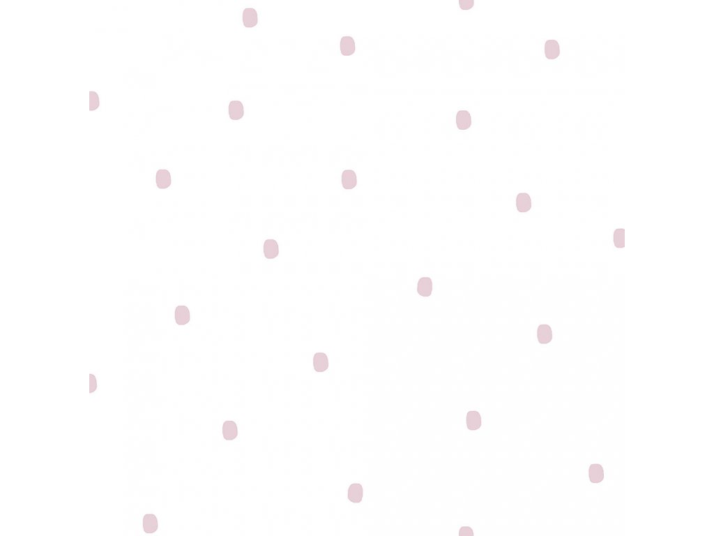 Bílá papírová tapeta s růžovými puntíky 3359-2, Oh lala, ICH Wallcoverings, velikost 0,53 x 10,05 m