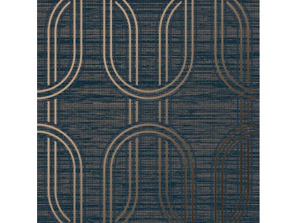 Luxusní modrá geometrická vliesová tapeta na zeď, 120858, Indulgence, Graham Brown Boutique, velikost 10 x 0,52 m