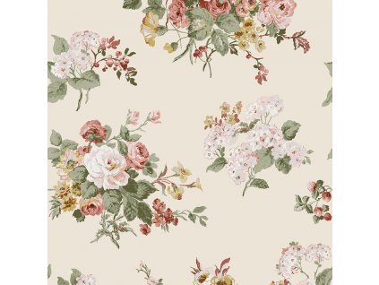 Vliesová tapeta na zeď květiny 114897 Laura Ashley 2, Graham & Brown, velikost 10 x 0,52 m