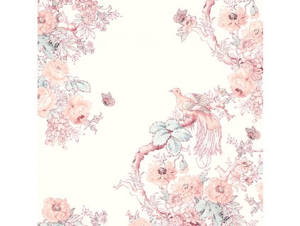 Vliesová obrazová tapeta na zeď listy 115279, Laura Ashley 2, Graham & Brown, velikost 2,8 x 3 m