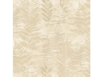 Béžová vliesová tapeta s listy, RE25151, Reflect, Decoprint, velikost 10,05 x 0,53 m