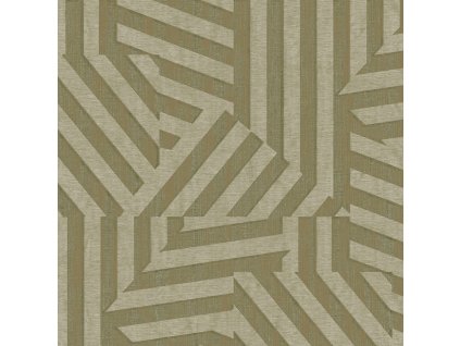 Zelená vliesová geometrická retro tapeta na zeď, 333632, Revive, Eijffinger, velikost 10 x 0,686 m