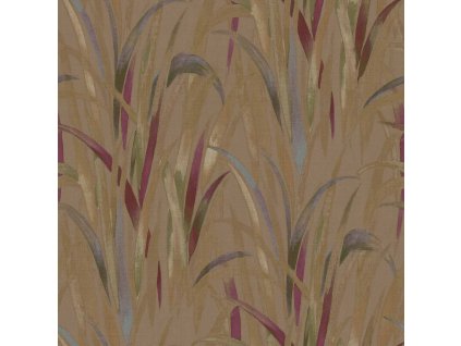 Písková vliesová tapeta na zeď, listy trávy, 26408, Thai, Cristiana Masi by Parato, velikost 10,05 x 0,53 m