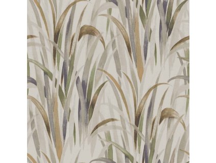 Béžová vliesová tapeta na zeď, listy trávy, 26403, Thai, Cristiana Masi by Parato, velikost 10,05 x 0,53 m