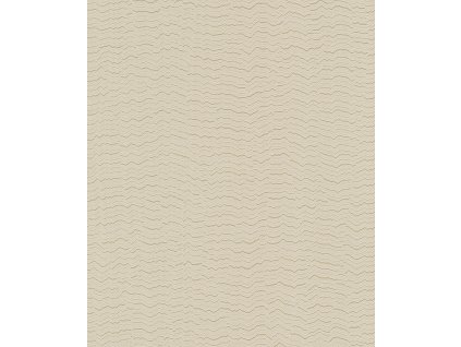 Béžová vliesová tapeta na zeď, vlnky, BZ3405, Belize, Grandeco, velikost 10,05 x 0,53 m