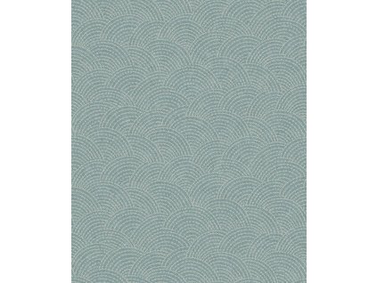 Modro-bílá geometrická vliesová tapeta na zeď BZ3314, Belize, Grandeco, velikost 10,05 x 0,53 m