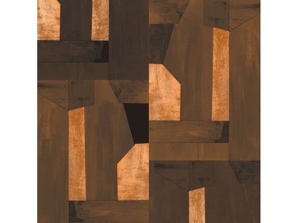 Hnědo-zlatá vliesová obrazová tapeta na zeď, 333677, Revive, Eijffinger, velikost 1,95 x 2,8 m