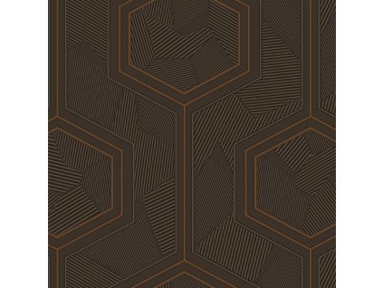 Luxusní hnědá geometrická vliesová tapeta na zeď, Z12847, Automobili Lamborghini 3, velikost 10,05 x 0,7 m