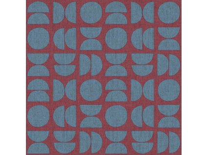 Vínová vliesová tapeta na zeď, geometrický vzor, 30154, Energie, Cristiana Masi by Parato, velikost 10,05 x 0,53 m