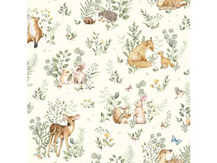 Dětská vliesová tapeta se zvířátky, 972-1, Mika,  ICH Wallcoverings, velikost 10,05 x 0,53 m