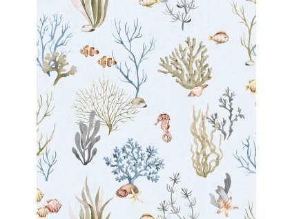 Dětská vliesová tapeta na zeď, podmořský svět, 977-3, Mika, ICH Wallcoverings, velikost 10,05 x 0,53 m