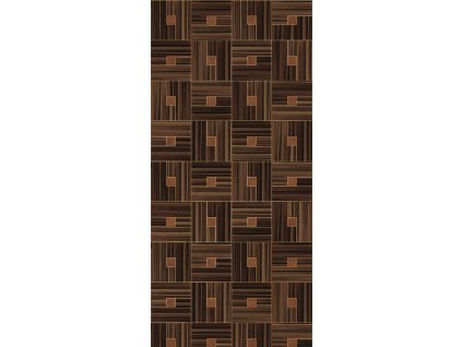 Geometrická obrazová vliesová tapeta na zeď, imitace obložení, 340183, Gilded, Eijffinger, velikost 2,8 x 1,3 m