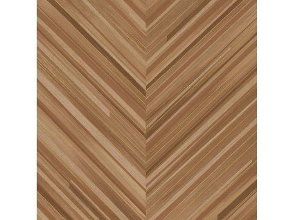 Hnědo-béžová geometrická vliesová tapeta na zeď, rybí kost, 340162, Gilded, Eijffinger, velikost 10 x 0,52 m