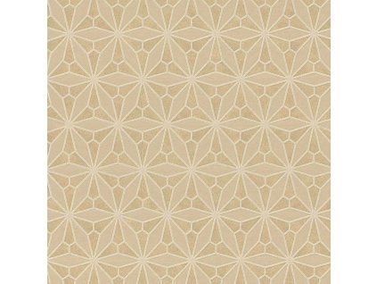 Béžová vliesová květinová tapeta na zeď, 340141, Gilded, Eijffinger, velikost 10 x 0,52 m