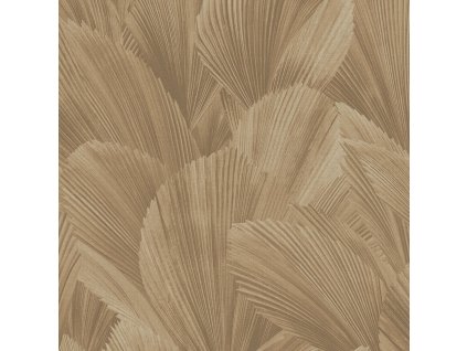 Šedo-béžová vliesová tapeta na zeď,  listy, 340121, Gilded, Eijffinger, velikost 10 x 0,52 m