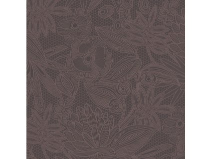 Hnědo-fialová vliesová květinová tapeta na zeď, 340115, Gilded, Eijffinger, velikost 10 x 0,688 m