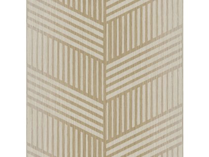 Zlato-béžová vliesová tapeta na zeď, geometrický vzor, 24482, Textum, Cristiana Masi by Parato, velikost 10,05 x 0,53 m
