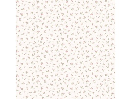 Bílá vliesová květinová tapeta na zeď, 84061, Blooming Garden, Cristiana Masi by Parato, velikost 10,05 x 0,53 m