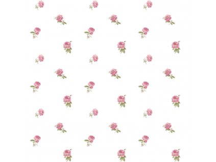 Bílá vliesová květinová tapeta na zeď, 84030, Blooming Garden, Cristiana Masi by Parato, velikost 10,05 x 0,53 m