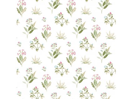 Bílá vliesová tapeta na zeď s květinovým vzorem, 84012, Blooming Garden, Cristiana Masi by Parato, velikost 10,05 x 0,53 m